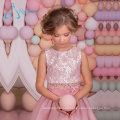 Satin Chiffon Lace Button The Most Beautiful Flower Girl Dresses